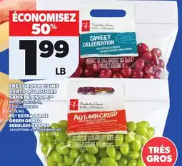 Provigo PC EXTRA LARGE GREEN OR RED SEEDLESS GRAPES offer
