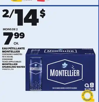 Provigo MONTELLIER SPARKLING WATER, 10 X 355 ML offer