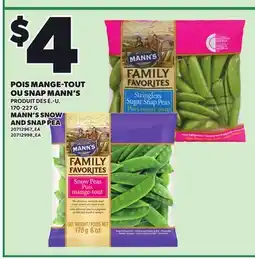 Provigo MANN'S SNOW AND SNAP PEA, 170-227 G offer