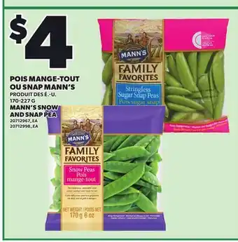 Provigo MANN'S SNOW AND SNAP PEA, 170-227 G offer