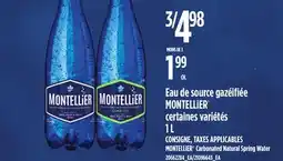 Provigo MONTELLIER CARBONATED NATURAL SPRING WATER, 1 L offer