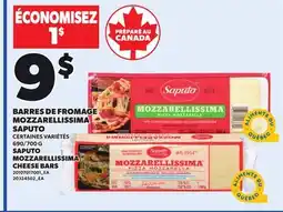 Provigo SAPUTO MOZZARELLISSIMA CHEESE BARS, 690/700 G offer