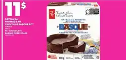 Provigo PC CHOCOLATE BASQUE CHEESECAKE, 600 G offer