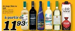 Marché Richelieu VIN ROUGE, BLANC OU ROSÉ | RED, WHITE OR ROSÉ WINE offer