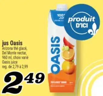 Marché Richelieu JUS OASIS | OASIS JUICE offer