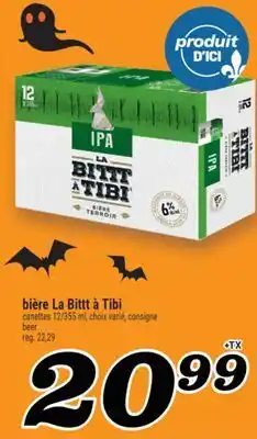 Marché Richelieu BIÈRE LA BITTT À TIBI | LA BITTT À TIBI BEER offer