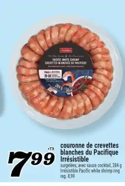 Marché Richelieu COURONNE DE CREVETTES BLANCHES DU PACIFIQUE IRRÉSISTIBLE | IRRÉSISTIBLE PACIFIC WHITE SHRIMP RING offer