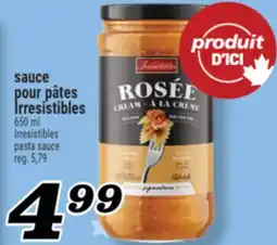Marché Richelieu SAUCE POUR PÂTES IRRESISTIBLES | IRRESISTIBLES PASTA SAUCE offer