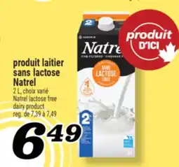 Marché Richelieu PRODUIT LAITIER SANS LACTOSE NATREL | NATREL LACTOSE FREE DAIRY PRODUCT offer