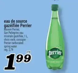 Marché Richelieu EAU DE SOURCE GAZÉIFIÉE PERRIER | PERRIER CARBONATED SPRING WATER offer