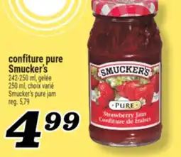 Marché Richelieu CONFITURE PURE SMUCKER'S | SMUCKER'S PURE JAM offer