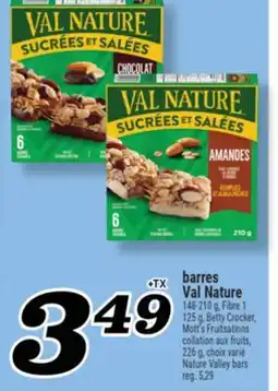 Marché Richelieu BARRES VAL NATURE | NATURE VALLEY BARS offer