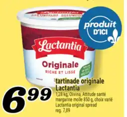 Marché Richelieu TARTINADE ORIGINALE LACTANTIA | LACTANTIA ORIGINAL SPREAD offer
