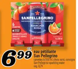 Marché Richelieu EAU PÉTILLANTE SAN PELLEGRINO | SAN PELLEGRINO SPARKLING WATER offer