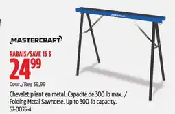 Canadian Tire Mastercraft Folding Metal Sawhorse offer