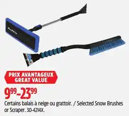 Canadian Tire Selected Snow Brushes or Scraper offer