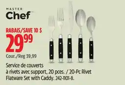 Canadian Tire MASTER Chef 20-Pc Rivet Flatware Set with Caddy offer