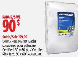 Canadian Tire Certified Rink Tarp offer