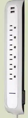 Canadian Tire NOMA 6-Outlet Power Bar with Dual USB offer