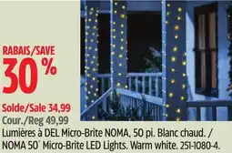 Canadian Tire NOMA 50´ Micro-Brite LED Lights offer