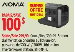 Canadian Tire Noma 300W Lithium-Ion Inverter Power Station offer