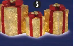 Canadian Tire Canvas LED Golden Charm Gifts, 3-Pack offer