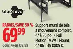 Canadian Tire Bluehive Full Motion TV Wall Mount offer
