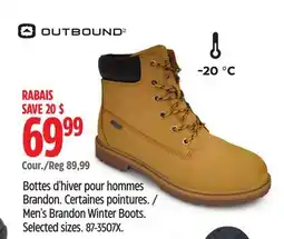 Canadian Tire Outbound Men's Brandon Winter Boots offer