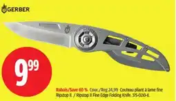 Canadian Tire Gerber Ripstop II Fine Edge Folding Knife offer