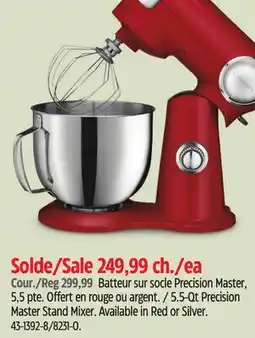 Canadian Tire Cuisinart 5.5-Qt Precision Master Stand Mixer offer