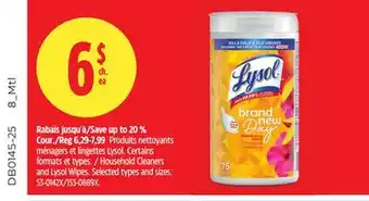 Canadian Tire Green Works Household Cleaners and Lysol Wipes offer