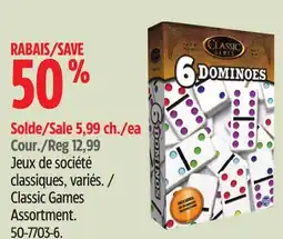 Canadian Tire Classic Games Assortment offer