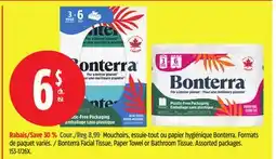 Canadian Tire Bonterra Facial Tissue, Paper Towel or Bathroom Tissue offer
