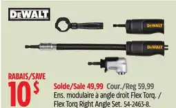 Canadian Tire DEWALT Flex Torq Right Angle Set offer