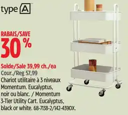 Canadian Tire Type A Momentum 3-Tier Utility Cart offer
