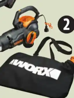 Canadian Tire WORX 12A Electric 3-in-1 600CFM Blower/Vac/Mulcher with Bag offer