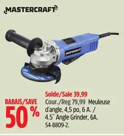 Canadian Tire Mastercraft 4.5˝ Angle Grinder offer