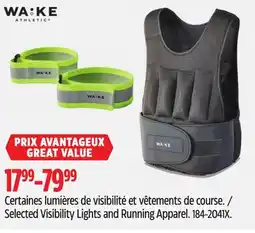 Canadian Tire WA:KE Selected Visibility Lights and Running Apparel offer