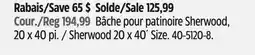 Canadian Tire Sherwood 20 x 40´ Size offer