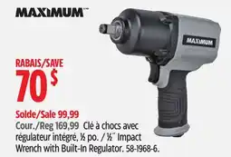 Canadian Tire MAXIMUM 1⁄2˝ Impact Wrench with Built-In Regulator offer