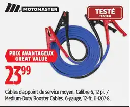 Canadian Tire MotoMaster Medium-Duty Booster Cables offer