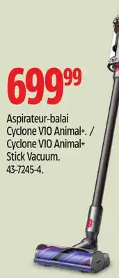 Canadian Tire Dyson Cyclone V10 Animal+ Stick Vacuum offer