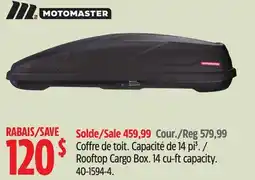 Canadian Tire Motomaster Rooftop Cargo Box offer