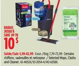 Canadian Tire Selected Mops, Cloths and Cleaner offer