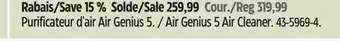 Canadian Tire Honeywell Air Genius 5 Air Cleaner offer