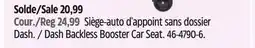 Canadian Tire Harmony Dash Backless Booster Car Seat offer