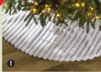 Canadian Tire White Faux Fur Tree Skirt offer
