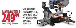 Canadian Tire Mastercraft 10˝ Sliding Mitre Saw offer