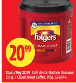 Canadian Tire Folgers Classic Roast Coffee offer