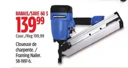 Canadian Tire Mastercraft Framing Nailer offer